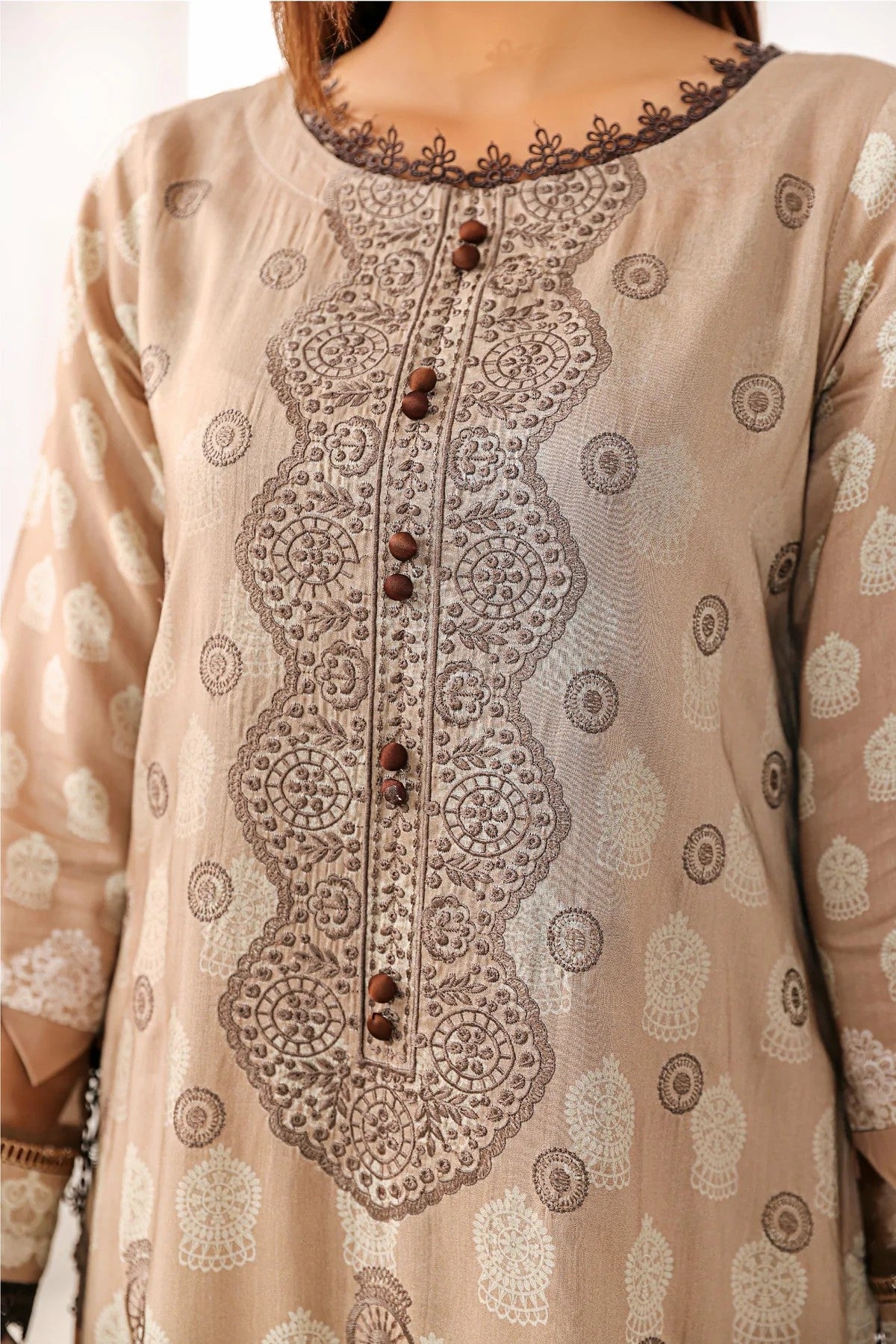 Picture of Lala - Habibi 020 Kesa Embroidered Print Viscose Collection - Available at Raja Sahib