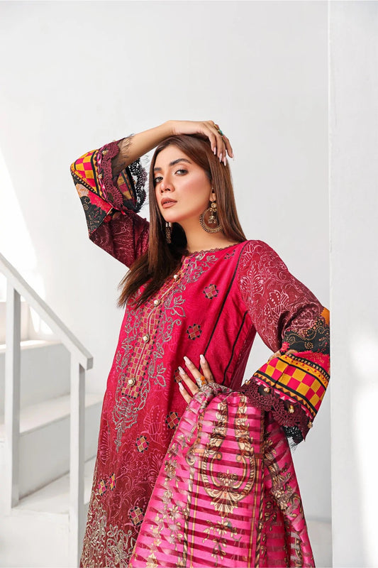 Picture of Lala - Kaavish 021 Kesa Embroidered Print Viscose Collection - Available at Raja Sahib