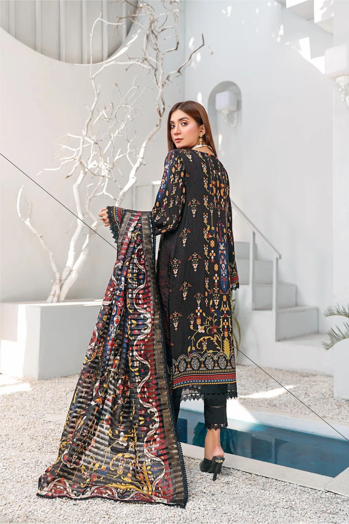 Picture of Lala - Azal 022 Kesa Embroidered Print Viscose Collection - Available at Raja Sahib