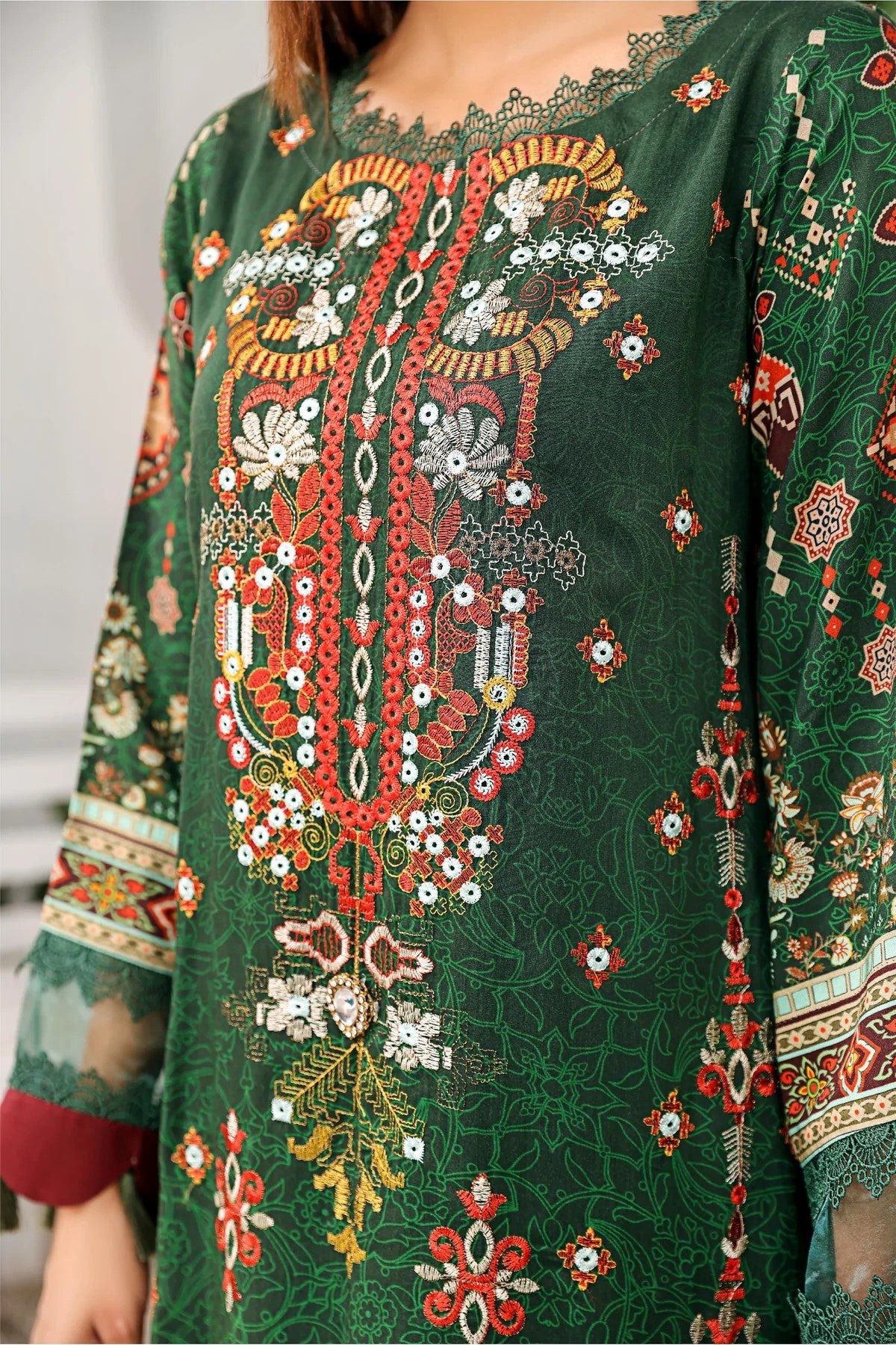 Picture of Lala - Qurbat 023 Kesa Embroidered Print Viscose Collection - Available at Raja Sahib