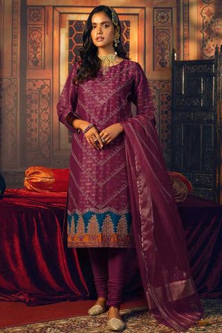 WK UT 1169 Mehr e Gul Embroidered Jacquard Collection 2022