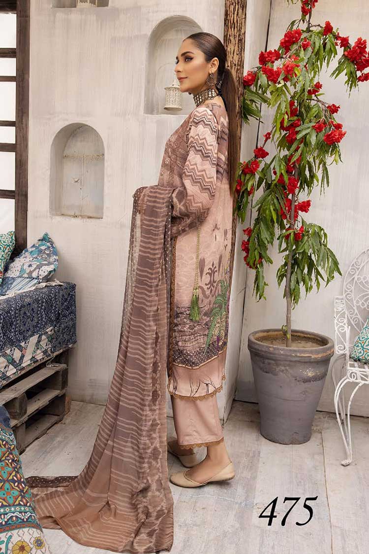 Picture of Shaista - 475 Sabeen Dhanak Karandi Digital Printed Embroidered Collection - Available at Raja Sahib