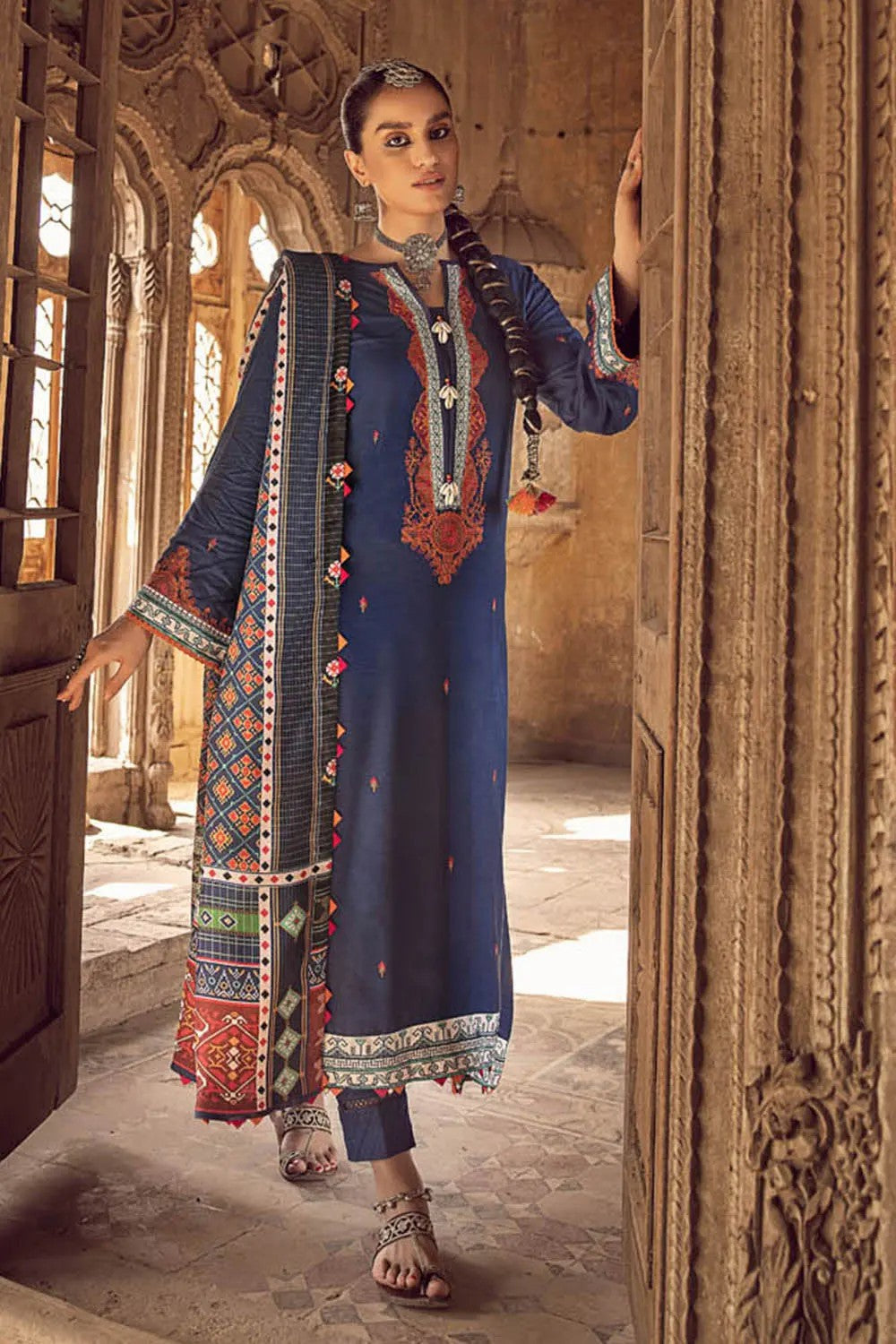 Picture of Gul Ahmed - 3PC Pashmina Shawl Suit AP-22015 Winter Collection - Available at Raja Sahib