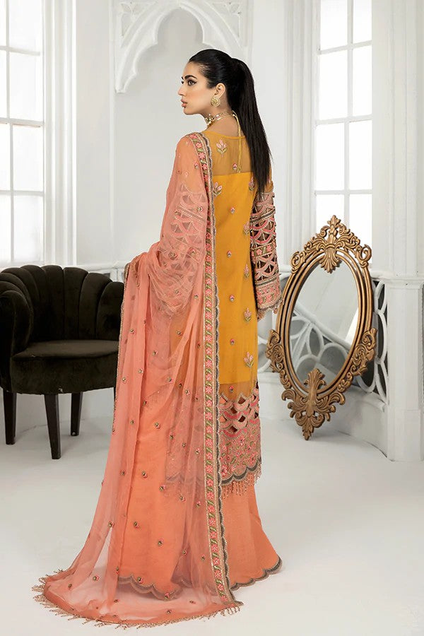 Picture of Janique - JN 03 Sweet Nectar Luxury Chiffon Collection Vol 2 - Available at Raja Sahib