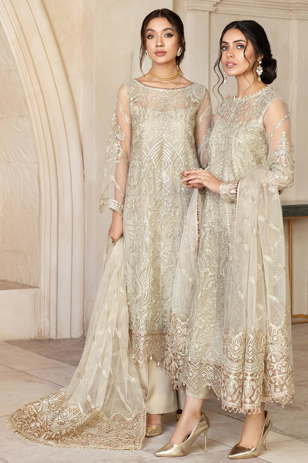 Picture of Zarif - ZFG 03 Daisy Gulzaar Festive Chiffon Collection - Available at Raja Sahib