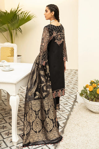 M 502 Minhal Embroidered Chiffon Collection Vol 5