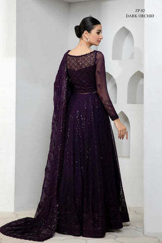 ZP-02 Dark Orchid Pareesia Luxury Formal Wear Collection