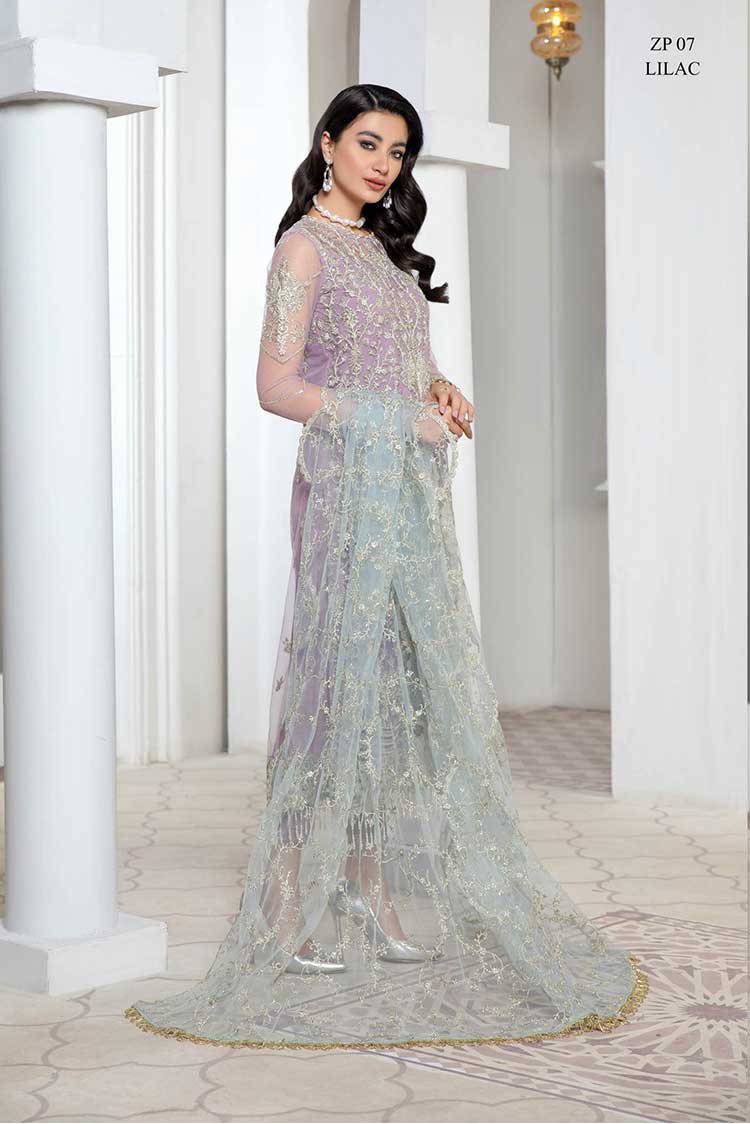 Picture of Zarif - ZP-07 Lilac Pareesia Luxury Formal Wear Collection - Available at Raja Sahib