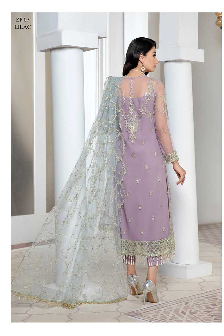 Picture of Zarif - ZP-07 Lilac Pareesia Luxury Formal Wear Collection - Available at Raja Sahib