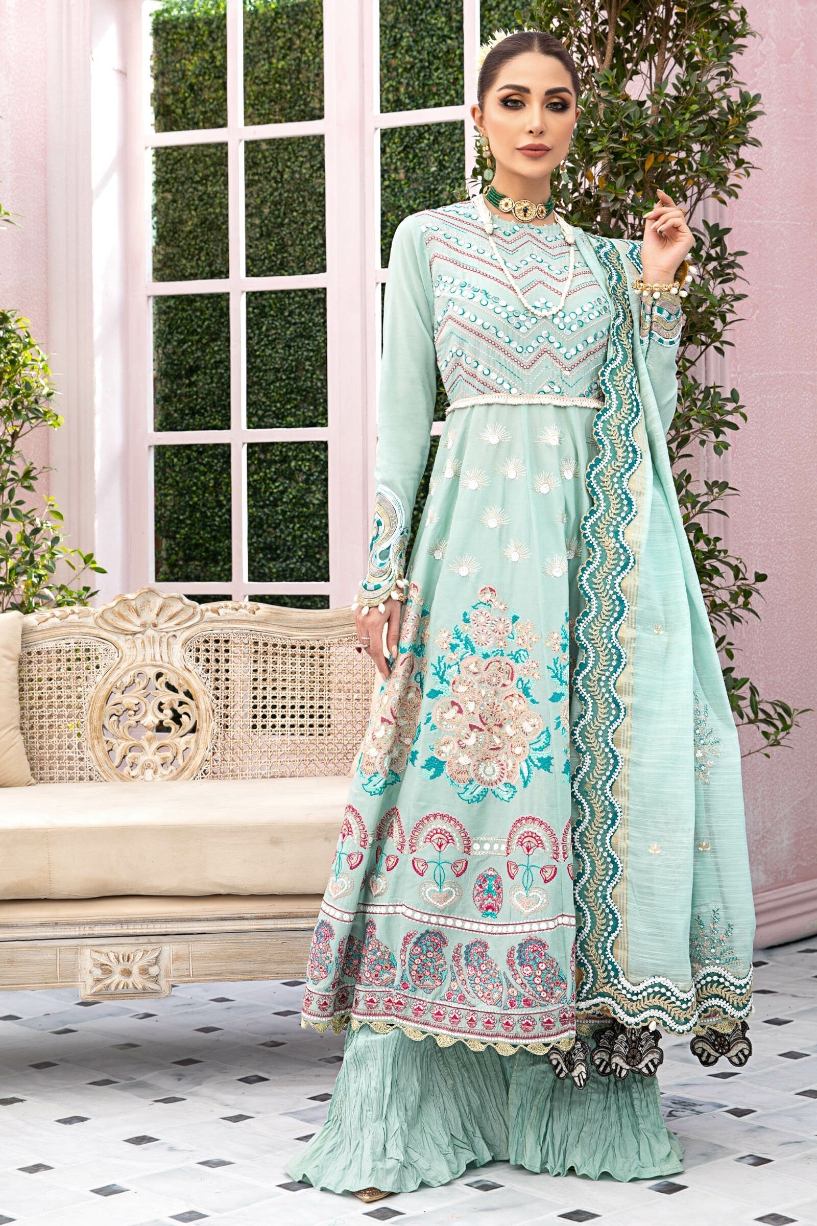 Picture of Vitalia - VLL 22 01 Ayden Maemsaab Luxury Lawn Collection - Available at Raja Sahib