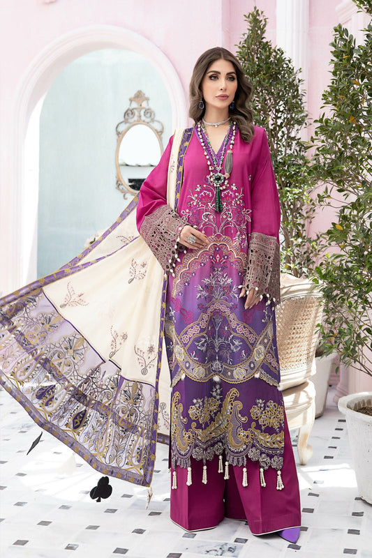 Picture of Vitalia - VLL 22 02 Esma Maemsaab Luxury Lawn Collection - Available at Raja Sahib