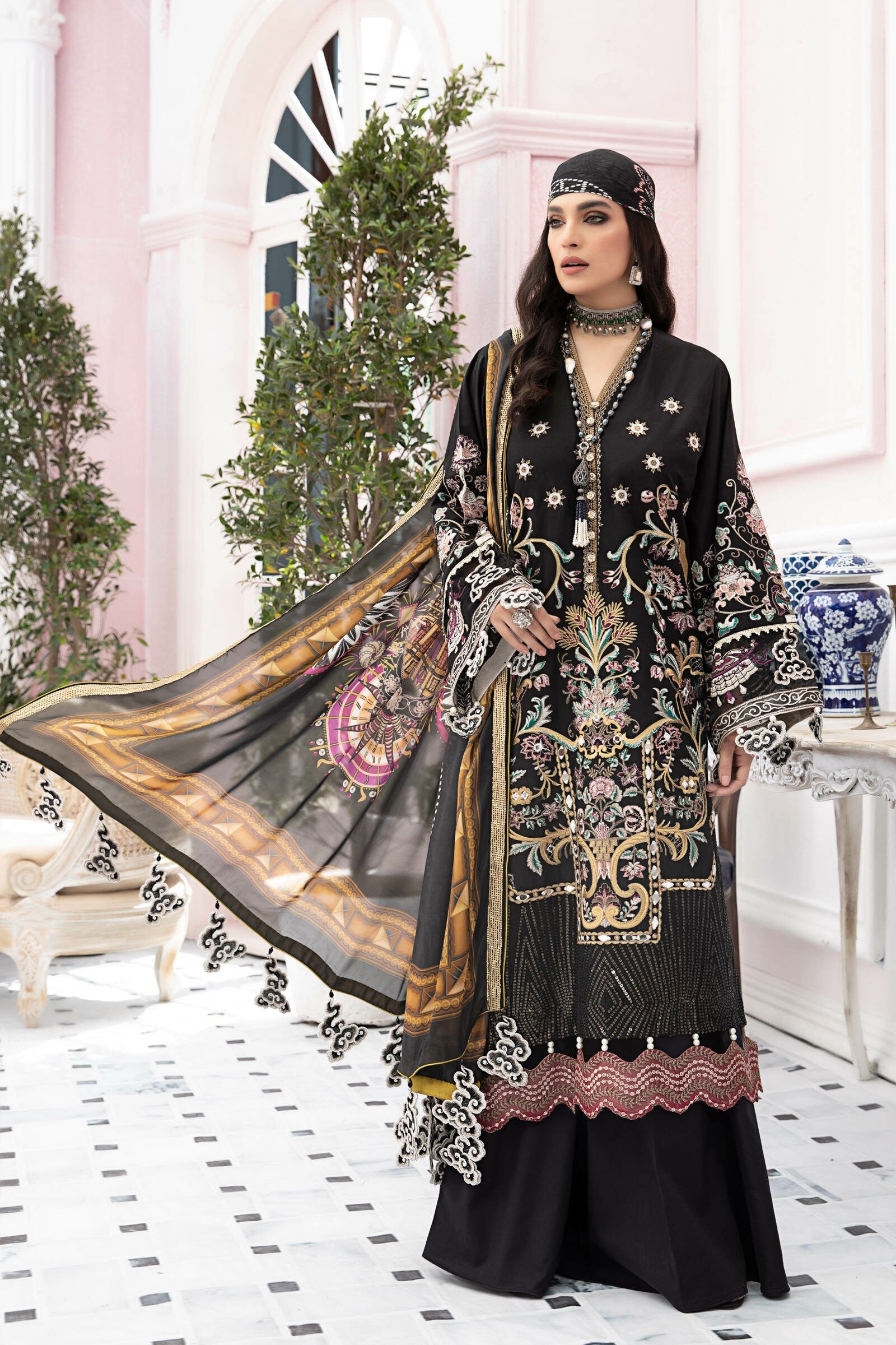 Picture of Vitalia - VLL 22 03 Lilah Maemsaab Luxury Lawn Collection - Available at Raja Sahib