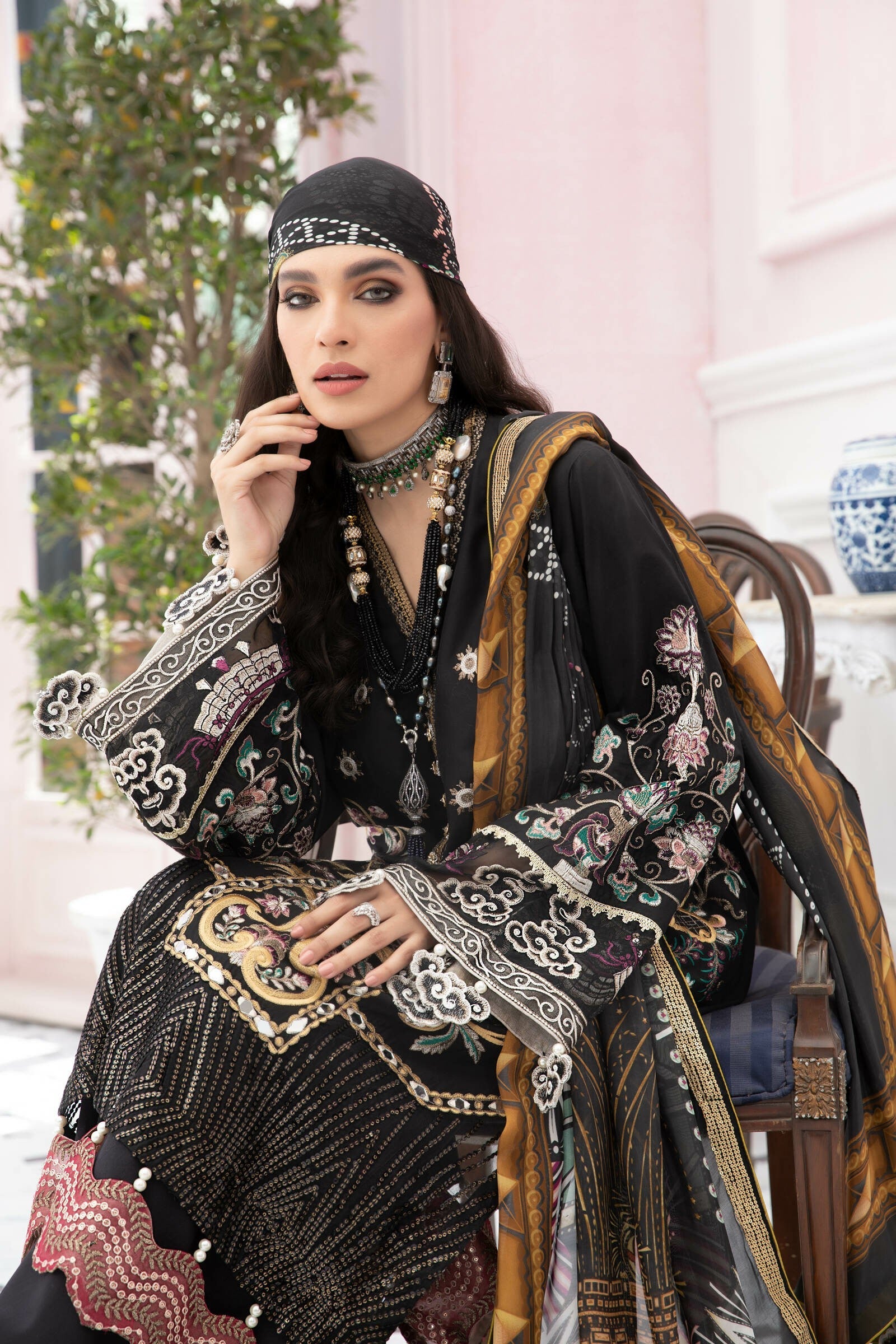 Picture of Vitalia - VLL 22 03 Lilah Maemsaab Luxury Lawn Collection - Available at Raja Sahib