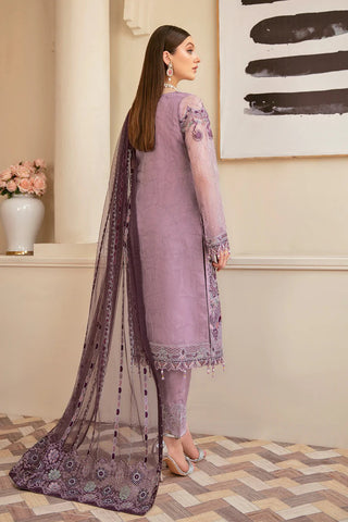 M 607 Minhal Embroidered Chiffon Collection Vol 6