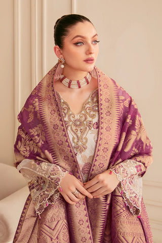 M 608 Minhal Embroidered Chiffon Collection Vol 6