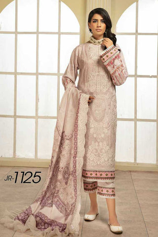 JR 1125 Davina Embroidered Digital Printed Lawn Collection
