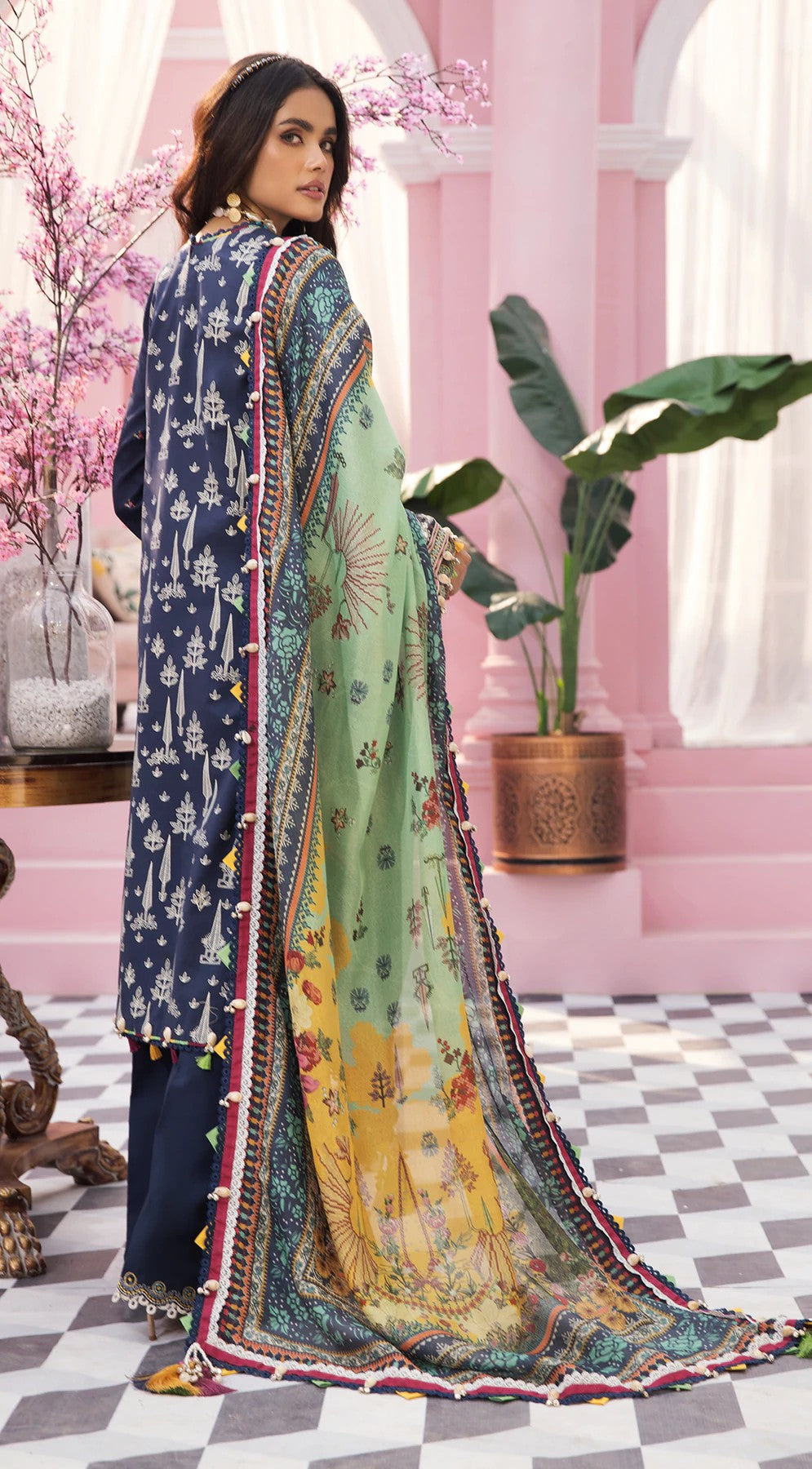 Picture of Anaya - VL 22 05 Minahyl Viva Embroidered Lawn Collection - Available at Raja Sahib