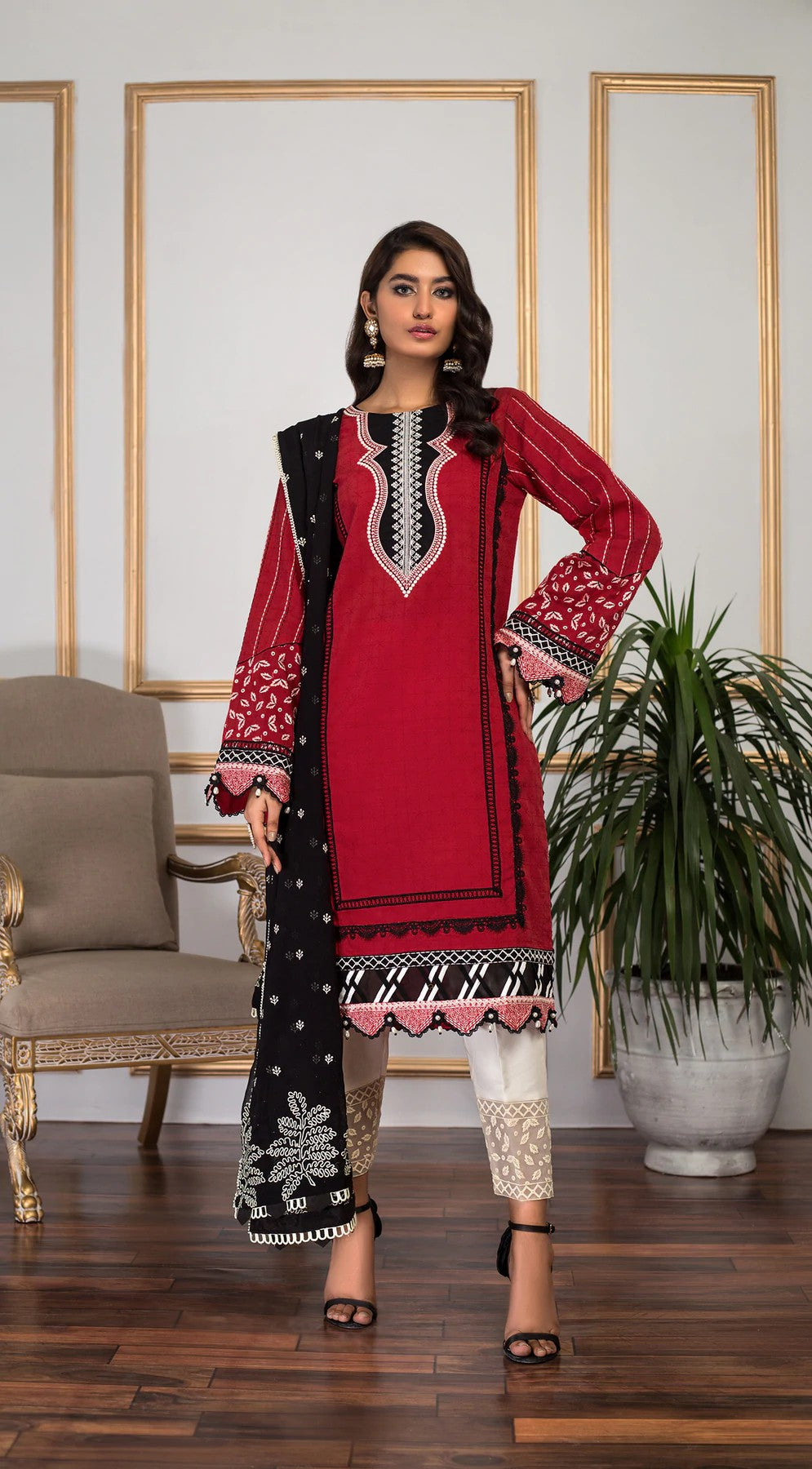 Picture of Anaya - AJC 22 04 Aiza Ethnicity Embroidered Collection Vol 1 - Available at Raja Sahib