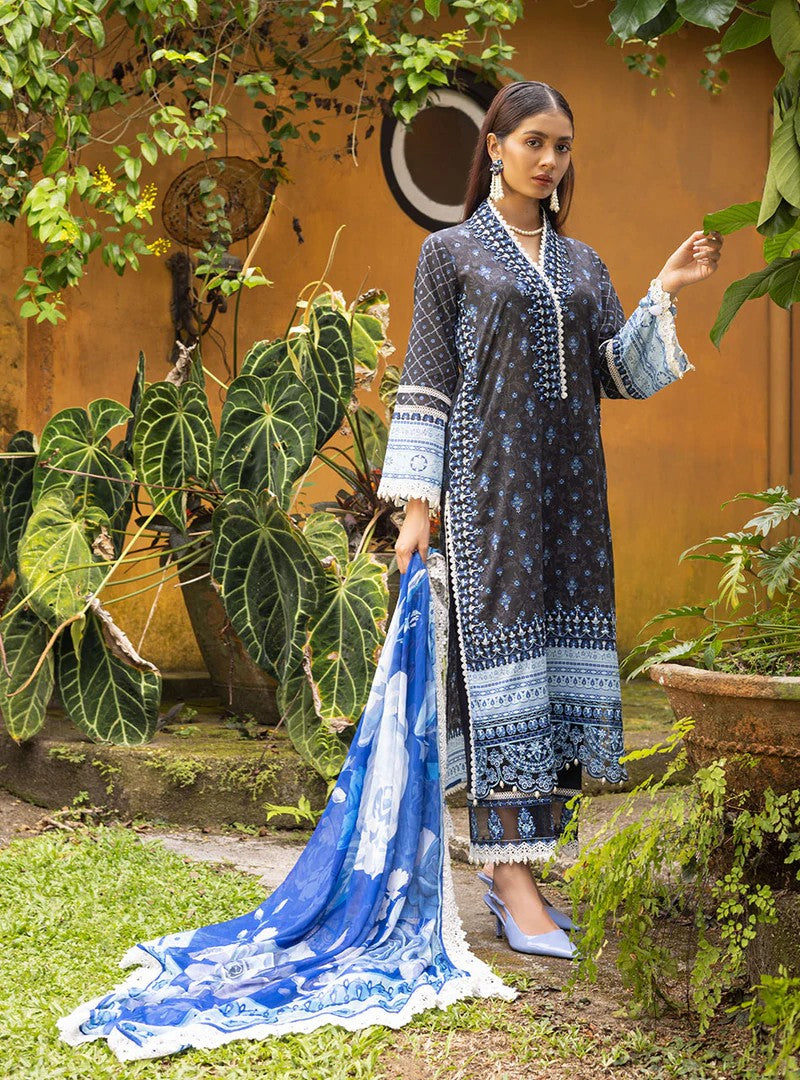 Picture of Zainab Chottani - 8A Wild Lily Tahra Lawn Collection - Available at Raja Sahib