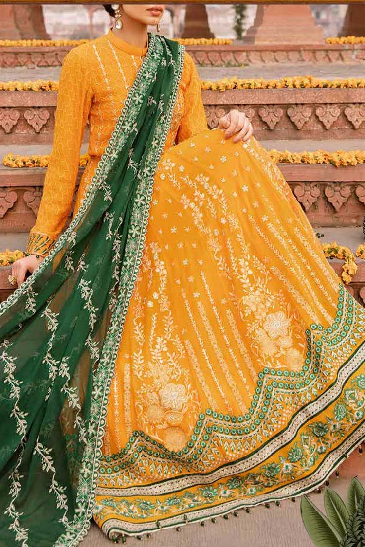 Picture of Salitex - HC 26 Sooraj Makhi Dastak Luxury Chiffon Collection - Available at Raja Sahib