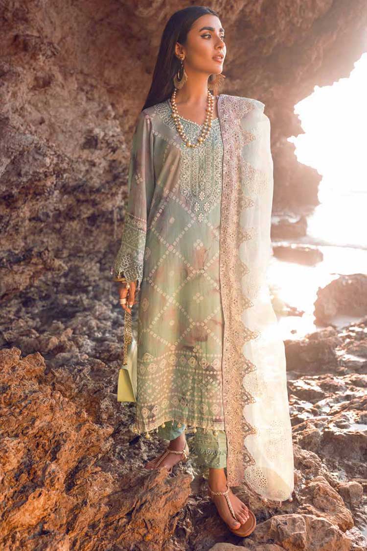 Picture of Nureh - NS 58 Maya Embroidered Lawn Collection - Available at Raja Sahib