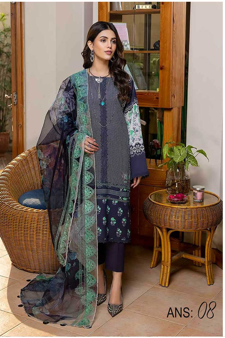 Aniq Printed Lawn Collection 2022 Vol 1