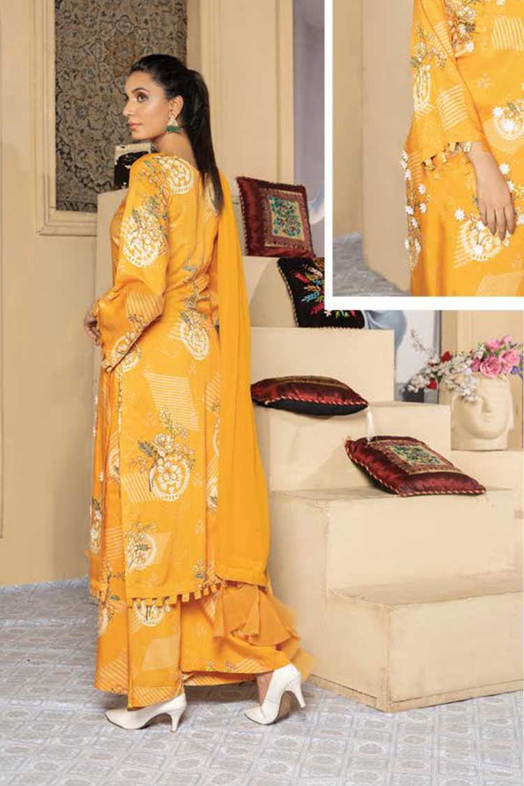 Picture of Riaz Arts - Design 02 Aafreen Embroidered Silk Viscose Collection - Available at Raja Sahib