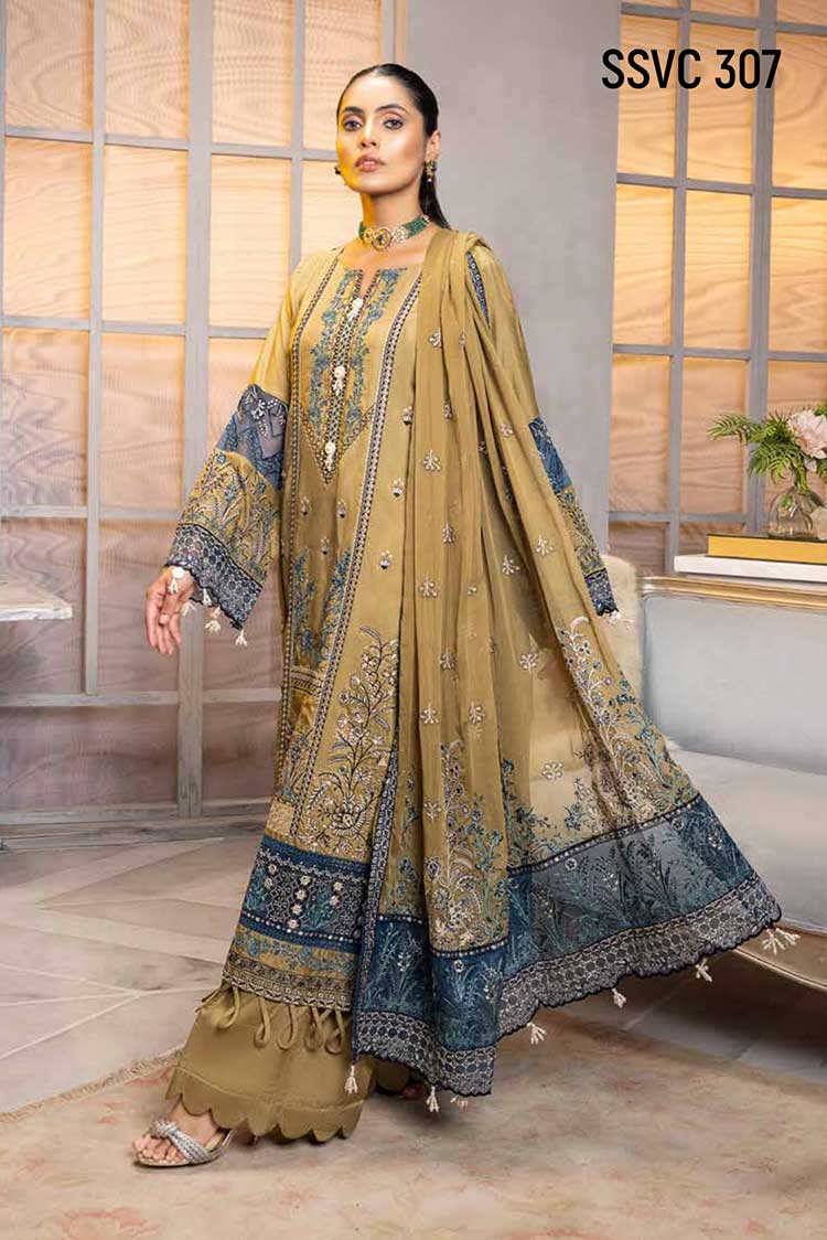 Picture of Shaista - SSVC 307 Embroidered Viscose Collection Vol 2 - Available at Raja Sahib