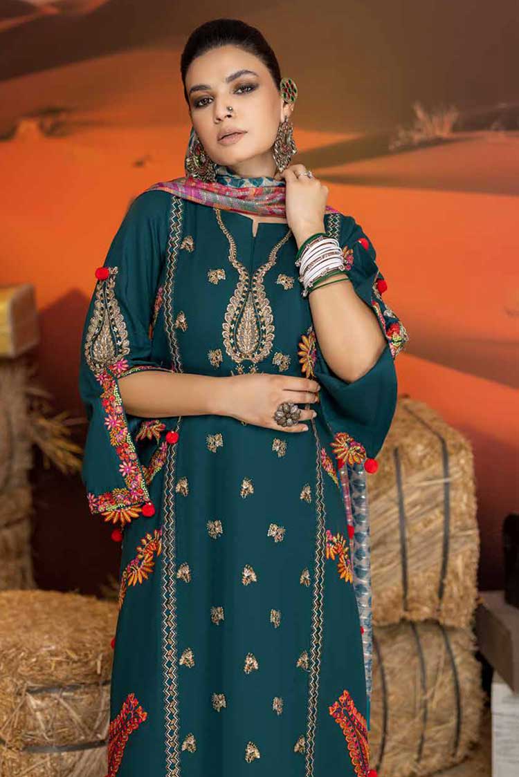 Picture of Charizma - CM 07 Miraas Embroidered Khaddar Collection Vol 1 - Available at Raja Sahib