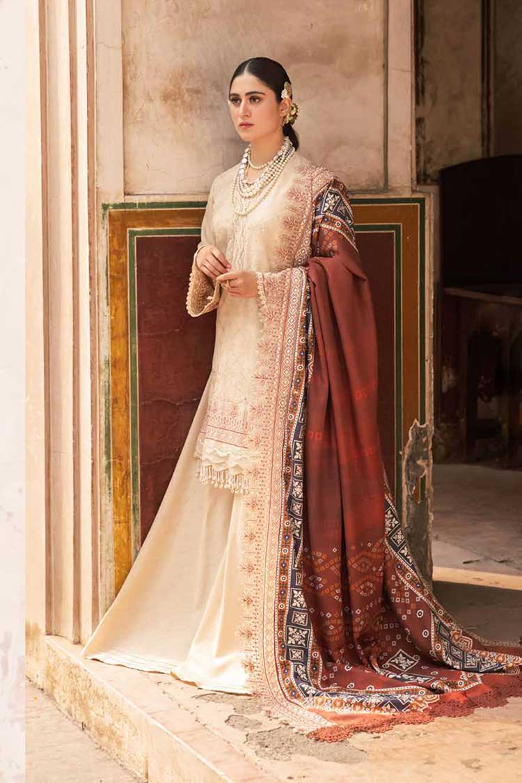 Picture of Nureh - NW 67 Maya Embroidered Embellished Khaddar Collection - Available at Raja Sahib