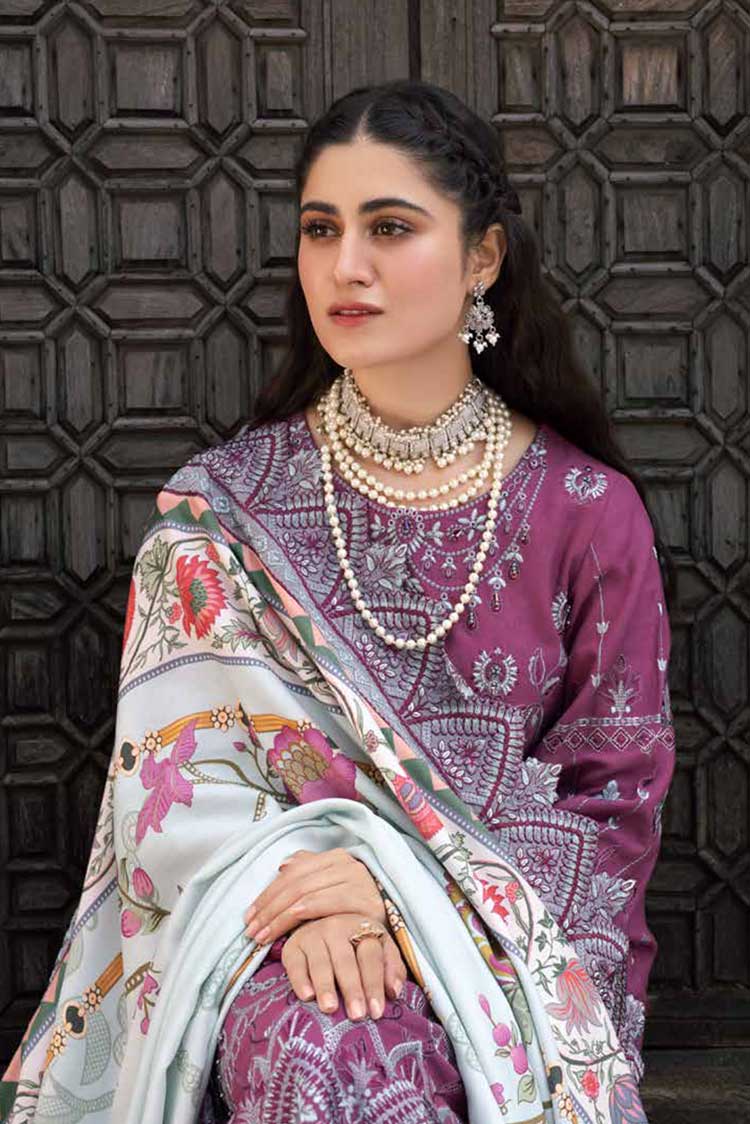 Picture of Nureh - NW 68 Maya Embroidered Embellished Khaddar Collection - Available at Raja Sahib