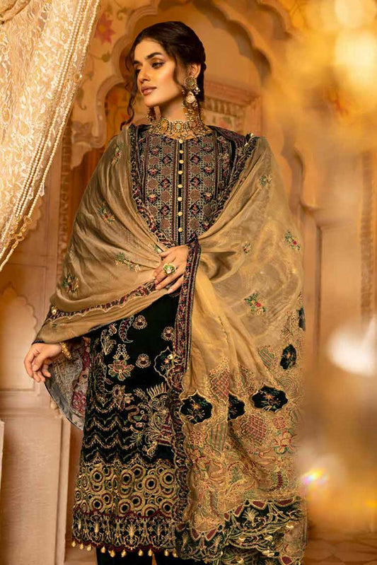 Picture of Shaista - 400 Embroidered Pure Micro Velvet Collection - Available at Raja Sahib