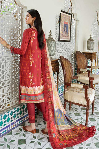 Design 6A Noor Embroidered Prints Woolen Shawl Collection