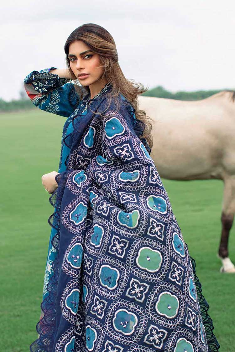 Picture of Nureh - NWE 02 Exclusive Embroidered Slub Khaddar Collection Vol 1 - Available at Raja Sahib