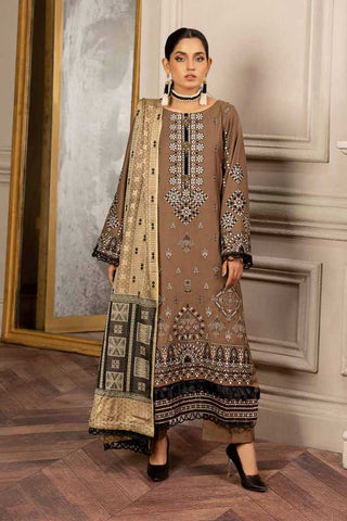SDJ 109 Embroidered Dhnak Jacquard Shwal Collection