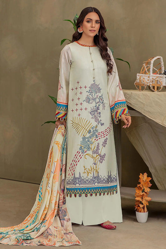 Picture of Lala - LF 010 Olivia La Femme Fully Embroidered Premium Winter Collection - Available at Raja Sahib