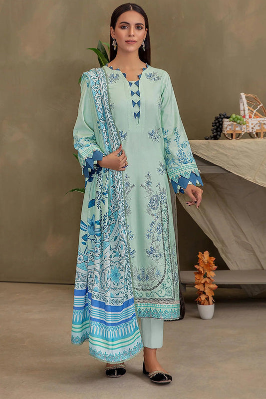 Picture of Lala - LF 009 Gloria La Femme Fully Embroidered Premium Winter Collection - Available at Raja Sahib