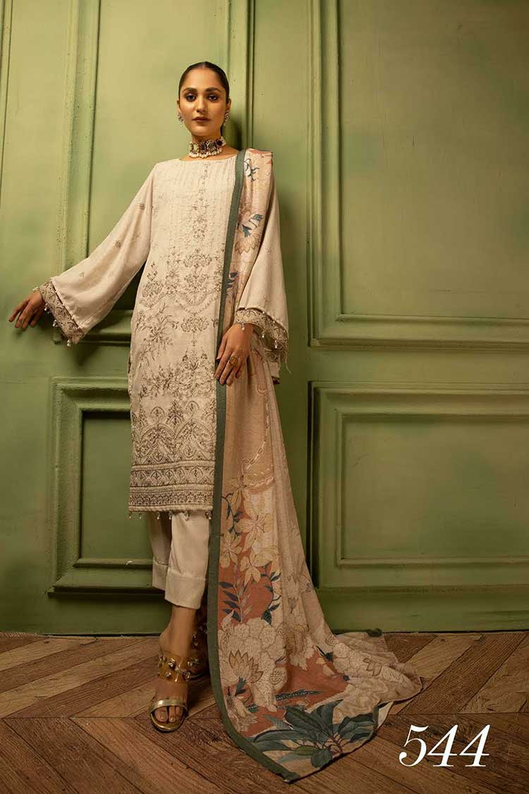 Picture of Shaista - Design 544 Exclusive Embroidered Peach Collection - Available at Raja Sahib