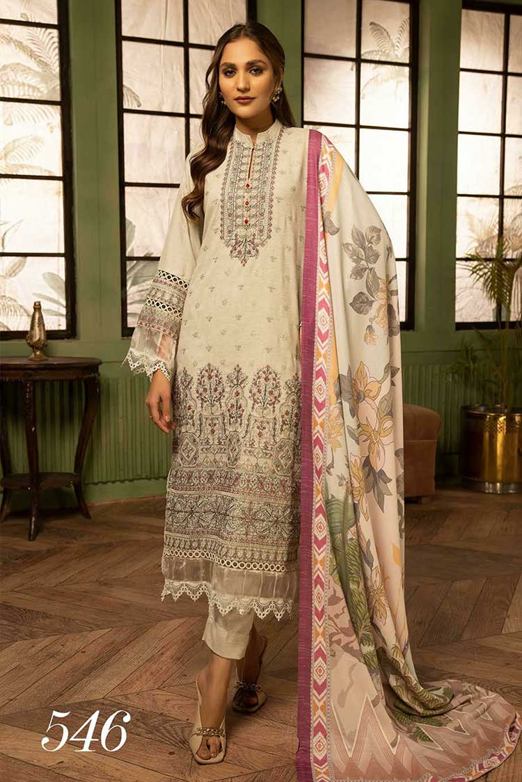 Picture of Shaista - Design 546 Exclusive Embroidered Peach Collection - Available at Raja Sahib