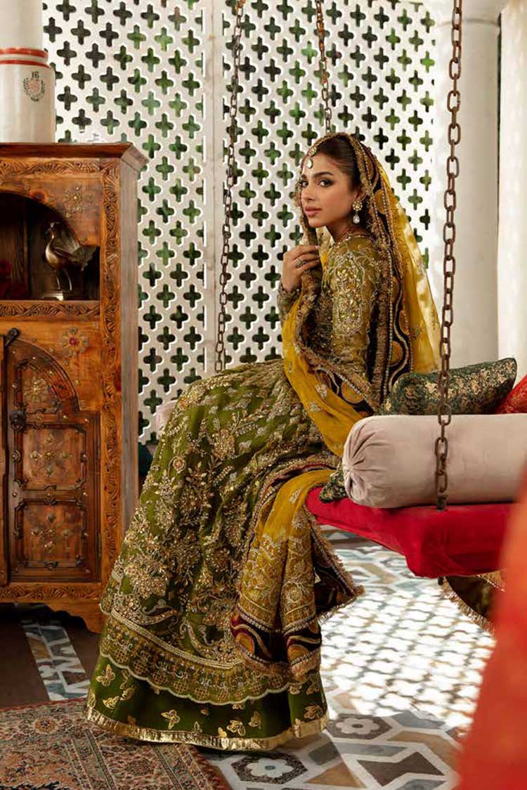 Picture of Maryam Hussain - 07 Mehndi Gulaab Wedding Collection - Available at Raja Sahib