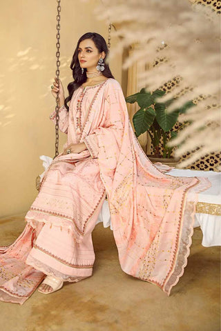 Lala 10 Kalb Wabasta Embroidered Leather Peach Collection
