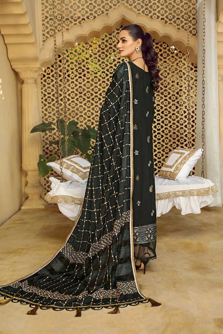 Picture of Lala 09 Eamiqi Wabasta Embroidered Leather Peach Collection - Available at Raja Sahib