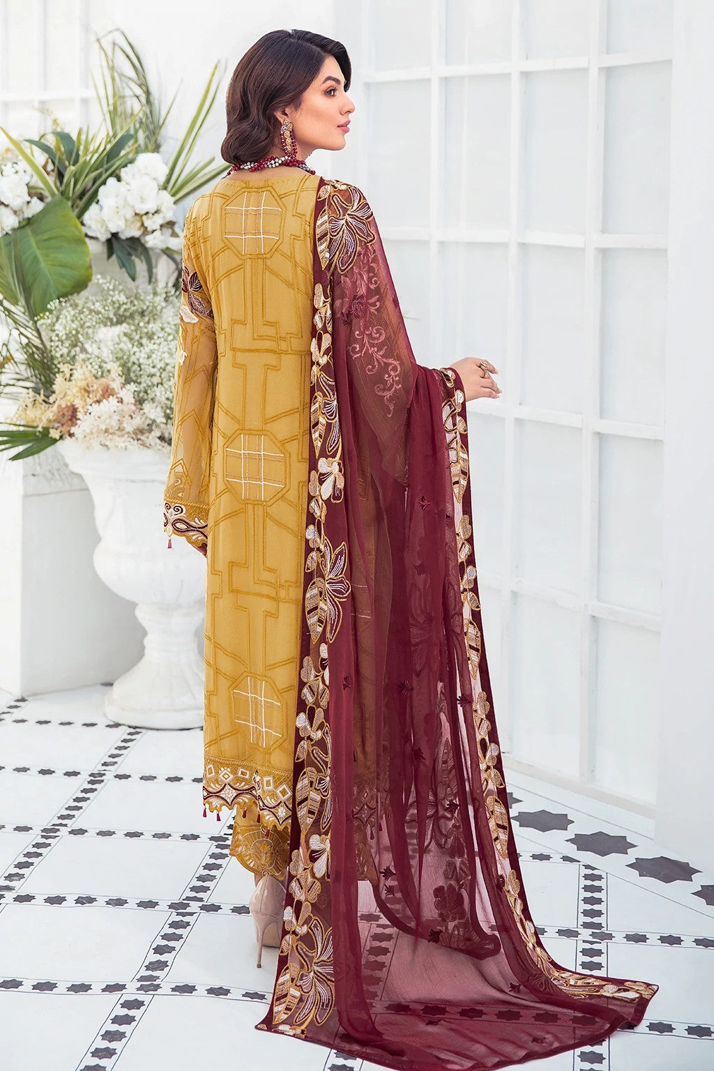 Picture of Ramsha - F 2105 Embroidered Chiffon Collection Vol 21 - Available at Raja Sahib