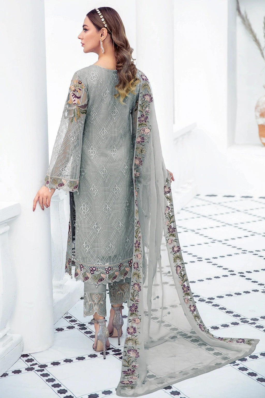 Picture of Ramsha - F 2106 Embroidered Chiffon Collection Vol 21 - Available at Raja Sahib