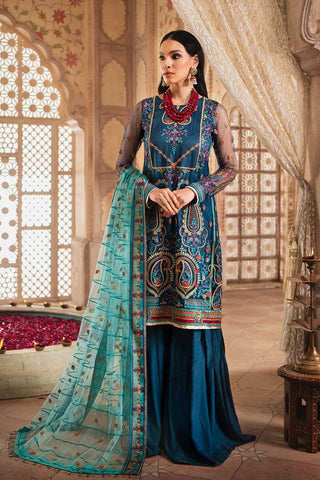 Blanche BLC 05 Mah e Lukah Embroidered Chiffon Collection 2022
