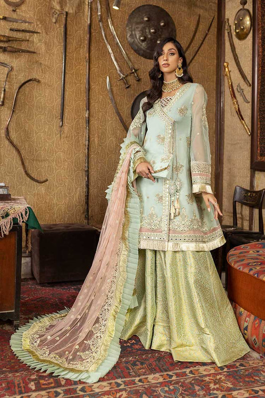 Picture of Meem - Design 08 Aanchal Organza Handwork Wedding Series Vol 2 - Available at Raja Sahib