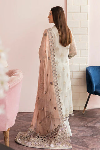FE 502 Ivory White Florence Luxury Executive Chiffon Collection Vol 5