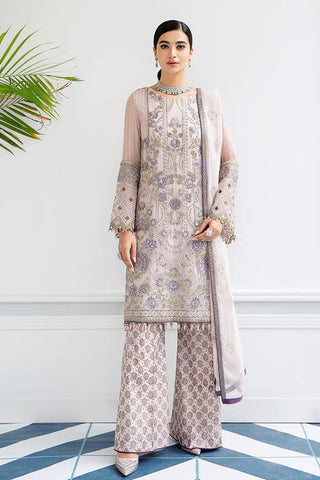 S 1107 Muted Pesca Safeera Embroidered Chiffon Collection Vol 11