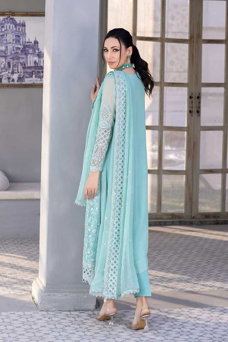 Picture of Meem - MD 04 Pure Chiffon Handwork Collection - Available at Raja Sahib