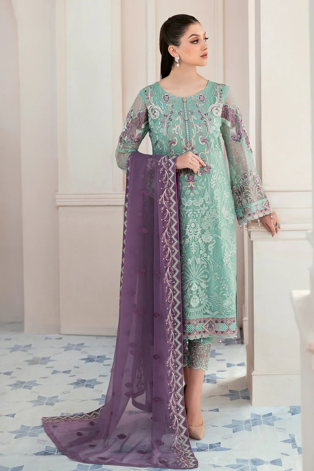 Picture of Ramsha - D 902 Rangoon Luxury Chiffon Collection Vol 9 - Available at Raja Sahib